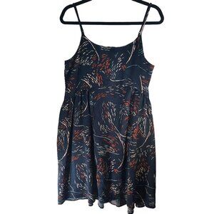 LOFT Sleeveless Printed  Baby Doll Mini Dress